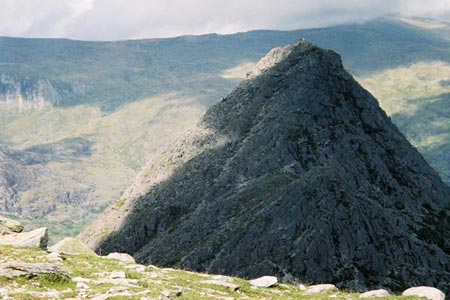 Tryfan from the top of Bristly Ridge