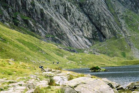 Llyn Idwal and the Idwal Slabs