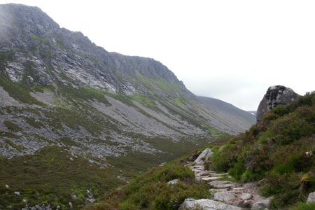 The Lairig Ghru, a great valley of Scotland