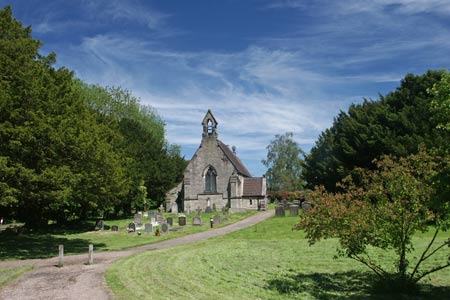 The attractive church in Tixall village