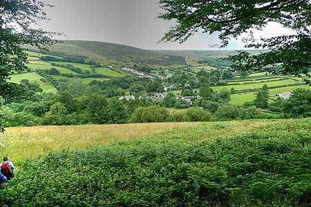 View of Withypool and the Barle Valley