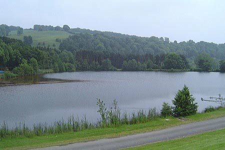 The smaller of the Trimpley Reservoirs