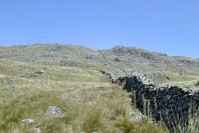 Path to Rhobell Fawr crosses rocky terrain