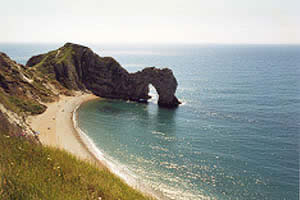 Durdle Door, a famous feature on the Dorset coast