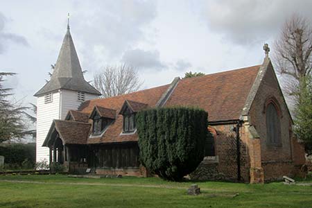 The historic Greensted Church
