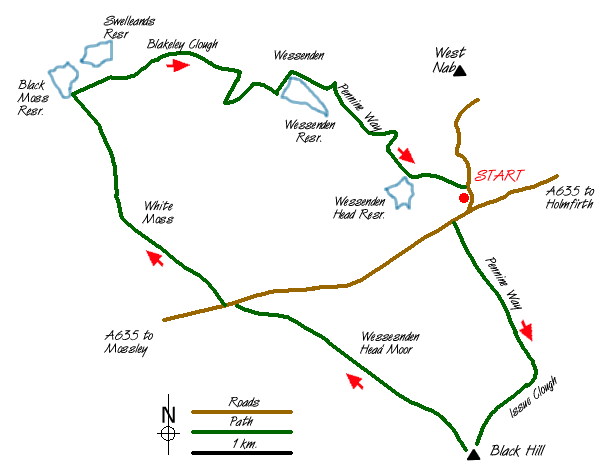 Walk 2518 Route Map