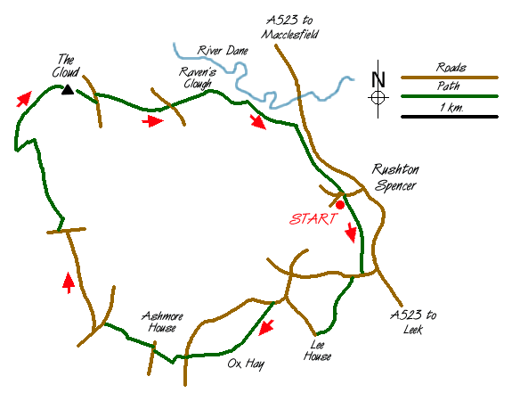 Walk 2519 Route Map