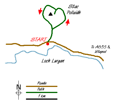 Route Map - Stac Pollaidh Circular Walk