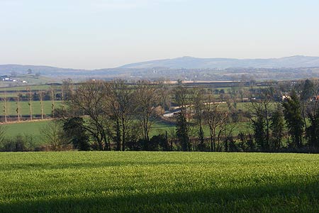 View east from Sutton Walls Iron Age Fort