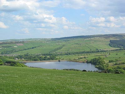 Digley Reservoir and the upper Holme Valley