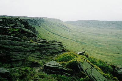 Black Ashop Edge from the summit of the Edge