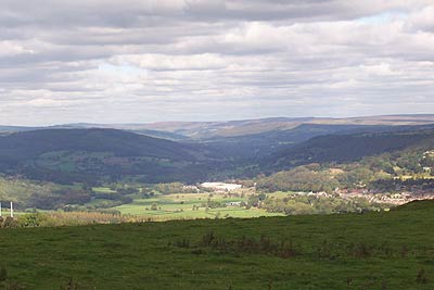 View to Chatsworth Estate from Bonsall Moor
