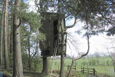 The treehouse passed at New Laithe