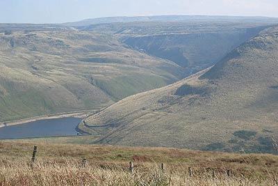 Greenfield Reservoir looking to Holme Clough & Black Hill