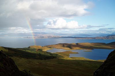 Loch Leathan & Isle of Rona from the Storr