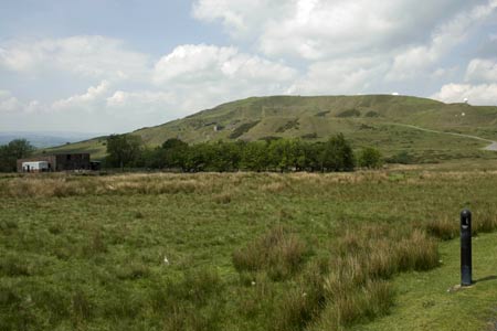 View of Titterstone Clee Hill from radar station access road