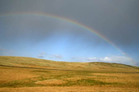 Rainbow over Skipton Moor