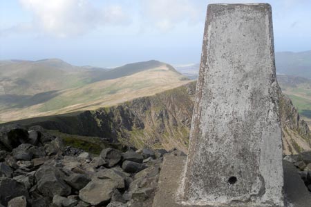 Trig point on the summit of Cadair Idris