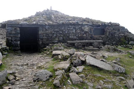 The summit shelter on Cadair Idris