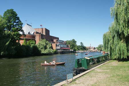 The Royal Shakespeare Theatre seen across the River Avon