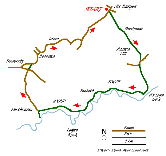 Route Map - Walk 2614