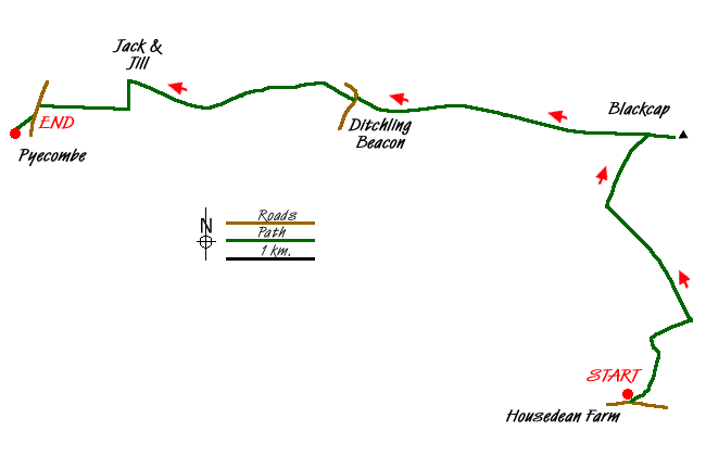 Walk 2684 Route Map