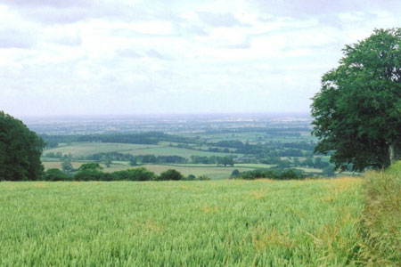 View over the Vale of York from near Uncleby