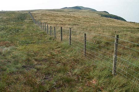 The path west to the summit of Tyrrau Mawr