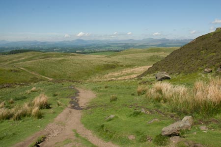 Dumyat Hill offers views to Trossachs & Loch Lomond
