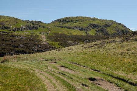 The final section to the summit of Dumyat