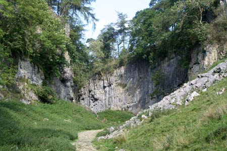 The collapsed cave of Trow Gill