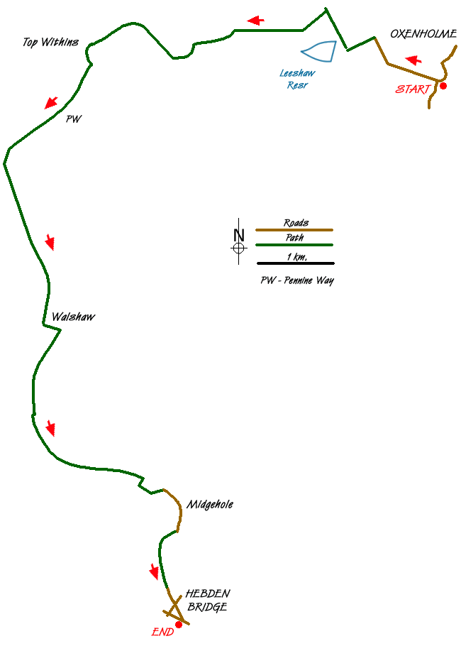 Walk 2705 Route Map