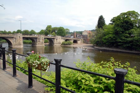 The main bridge over the River Severn at Bridgnorth