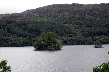 Islands on Loch Arkaig