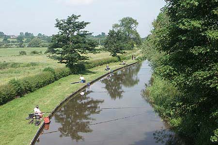 The Trent & Mersey canal near the village of Salt