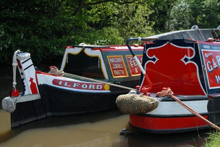 Narrow Boats on the Grand Union Canal, Little Haywood