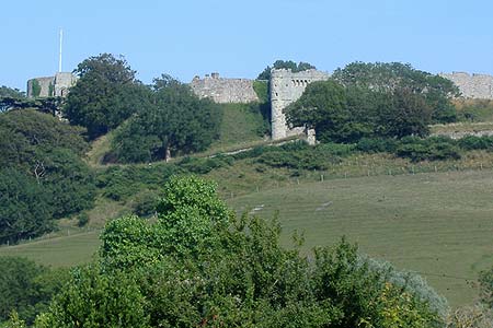 The ramparts of Carisbrooke Castle