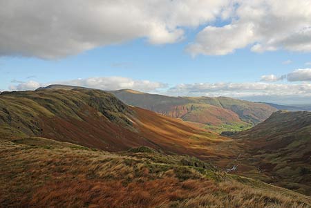 The valley containing Green Burn