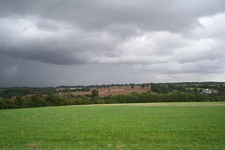 View north over valley near Leasey Bridge