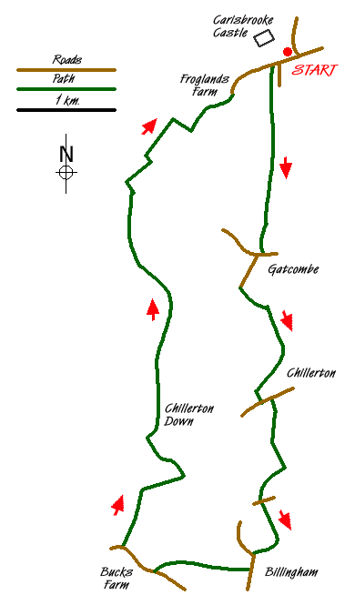 Walk 2916 Route Map