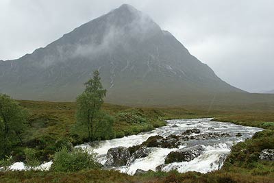 Buchaille Etive Mor emerges from the clouds
