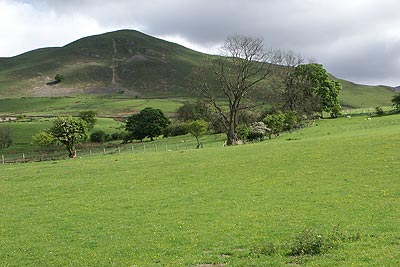 Dufton Pike seen from track leading back to Dufton