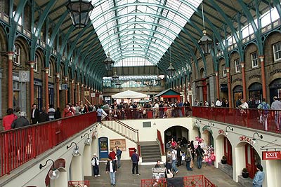Interior of Covent Gardent market hall