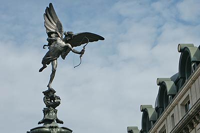 Eros the iconic image of Piccadilly Circus