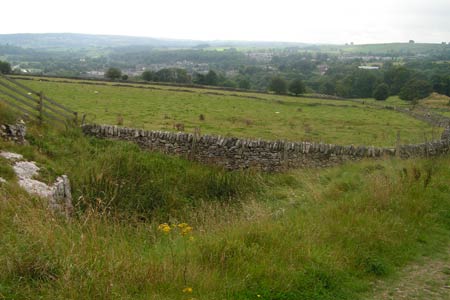 Bakewell and the Wye Valley backed by Stanton Moor