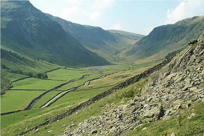 Glorious Longsleddale seen on the descent from Grey Crag