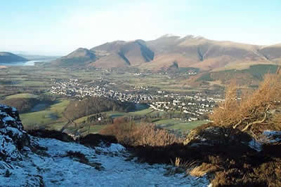 The top of Walla Crag is a popular viewpoint