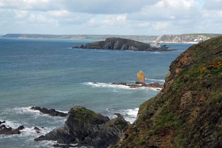 View from the South West Coast Path near Thurlestone