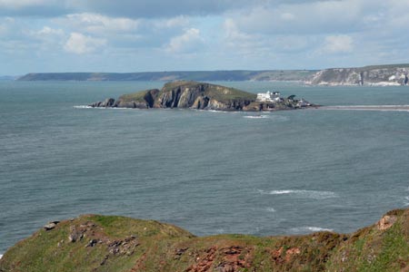 Burgh Island from the South West Coast Path