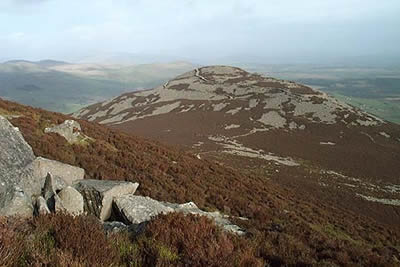 The hill fort of Tre'r Ceiri from Yr Eifl